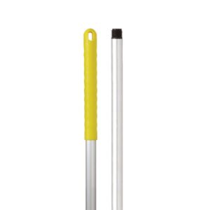 Robert Scott Abbey Hygeine Aluminium Handle - Yellow Grip 137cm 54 inch