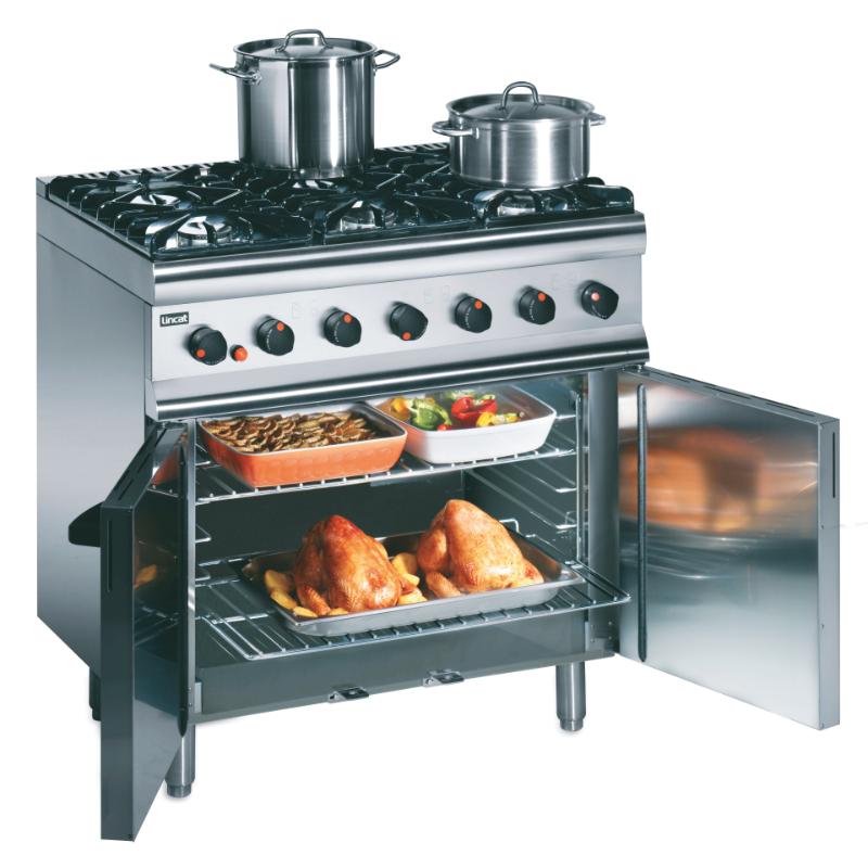 SLR9C/P - Silverlink Propane Gas Free-standing Oven Range – Castors at Rear – 6 Burners – W 900 mm – 35.5 kW