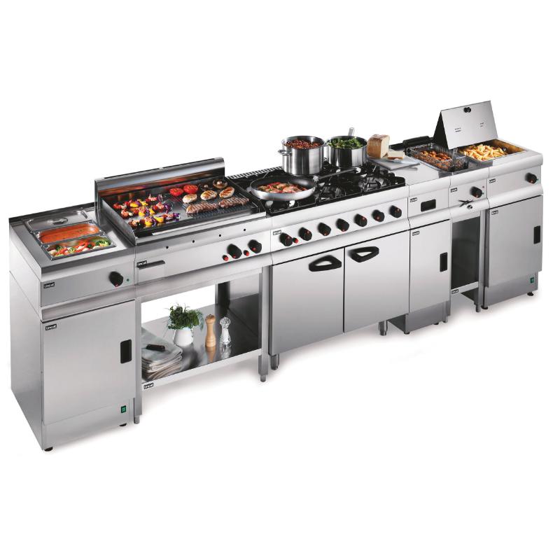 SLR9C/P - Silverlink Propane Gas Free-standing Oven Range – Castors at Rear – 6 Burners – W 900 mm – 35.5 kW - Image 2
